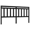 vidaXL Cabeceira de cama 186x4x100 cm pinho maci&ccedil;o preto