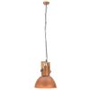 vidaXL Candeeiro teto industrial redondo 25W 42 cm E27 mangueira cobre