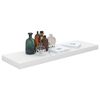 vidaXL Prateleiras de parede suspensas 4 pcs 80x23,5x3,8cm MDF branco