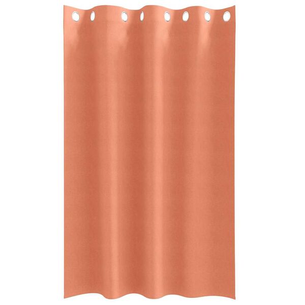 vidaXL Cortinas Blackout com Argolas 2 pcs Terracota 175 x 140 cm