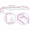 vidaXL Estrutura de Toldo Branco 400 &times; 350 cm Alum&iacute;nio