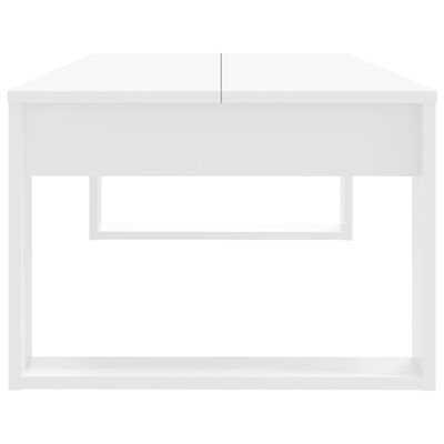 vidaXL Mesa de centro 110x50x35 cm derivados de madeira branco