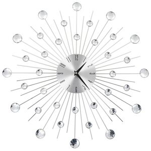 vidaXL Rel&oacute;gio de parede com movimento quartzo design moderno 50 cm