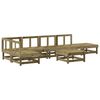 vidaXL 7 pcs conjunto lounge de jardim madeira de pinho impregnada