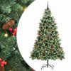 vidaXL &Aacute;rvore de Natal Artificial 300 LED Branco quente PVC e Metal
