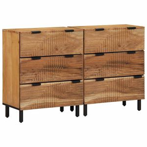 vidaXL Conjunto de Buffets 2 unid. 120 x 33 x 75 cm