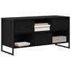vidaXL Gabinete para TV com gaveta Carvalho Preto 100 x 36 x 49,5 cm