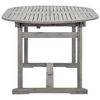 vidaXL Mesa de jantar p/ jardim (160-240)x100x75 cm ac&aacute;cia maci&ccedil;a