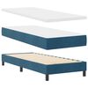 vidaXL Cama Box com colch&atilde;o Azul Escuro 200 x 80 cm Poli&eacute;ster