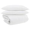 vidaXL Conjunto de Edredom 3 unid. Branco Pena de ganso