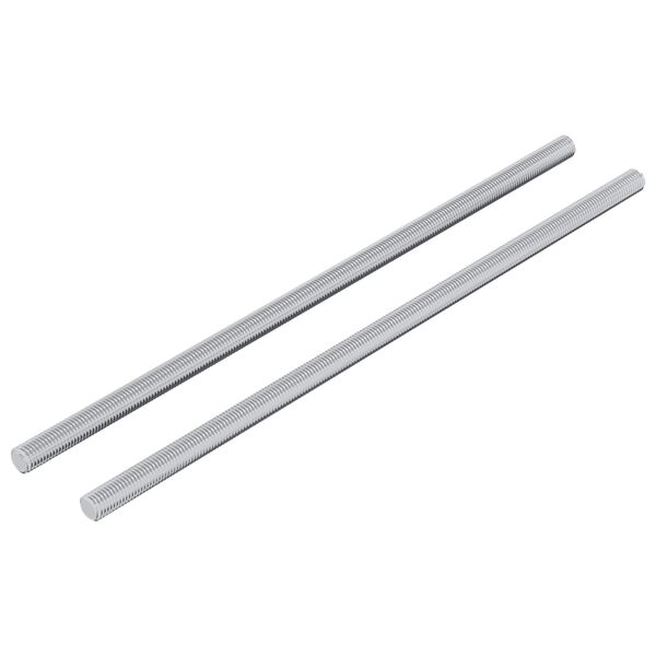 vidaXL Barra Roscada 2 pcs Prateado 6 x 170 mm A&ccedil;o