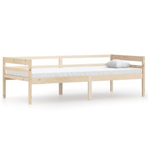 vidaXL Estrutura de cama 90x200 cm pinho maci&ccedil;o