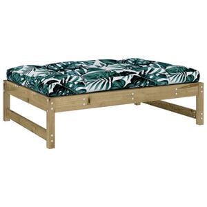 vidaXL Apoio de p&eacute;s para jardim 120x80 cm pinho impregnado