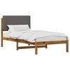 vidaXL Estrutura de Cama com Cabeceira Estofada