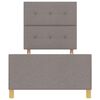 vidaXL Estrutura da Cama Cinzento-acastanhado 80 x 200 cm tecido