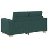 vidaXL Sof&aacute; 3 pcs Verde Escuro 221 x 80 x 80 cm
