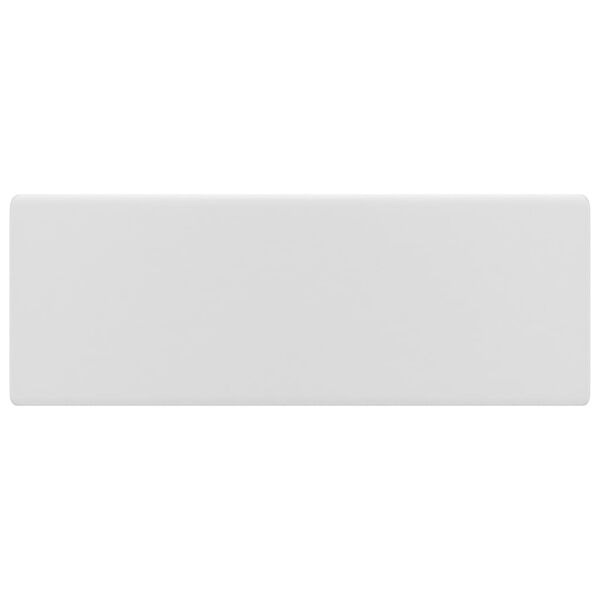 vidaXL Lavat&oacute;rio luxuoso quadrado 41x41 cm cer&acirc;mica branco mate
