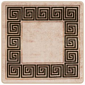 vidaXL Passadeira MARSA Preto 100 x 100 cm Poli&eacute;ster e PVC