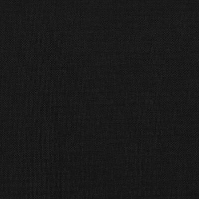 vidaXL Cama com molas/colchão 160x200 cm tecido preto
