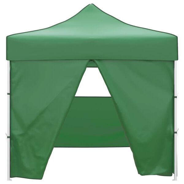 vidaXL Tenda dobr&aacute;vel 3 x 3 m verde com 4 paredes