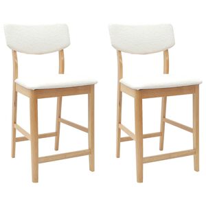 vidaXL Cadeiras de Jantar 2 pcs Natural 48 x 49 x 95 cm