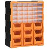 vidaXL Caixa organizadora com 39 gavetas 38x16x47 cm