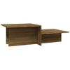 vidaXL Mesa centro 111,5x50x33 cm derivados madeira carvalho castanho