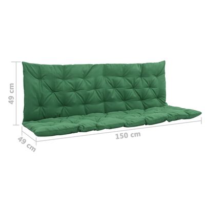 Almofada verde para cadeira de balanço 150 cm