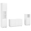 vidaXL Conjunto de arm&aacute;rios de casa de banho 3 unid. Branco
