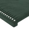 vidaXL Cama com molas/colch&atilde;o 100x200 cm veludo verde-escuro