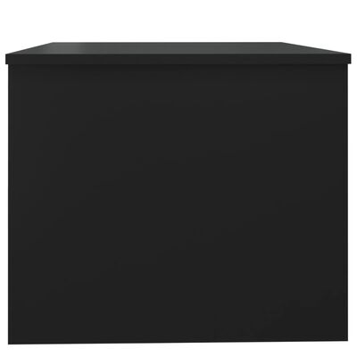 vidaXL Mesa de centro 80x50x42,5 cm madeira processada preto
