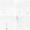 vidaXL Conjunto de Jantar para Jardim 7 pcs Branco Alum&iacute;nio