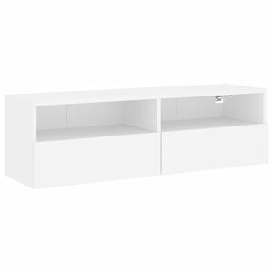 vidaXL M&oacute;vel de parede p/ TV 100x30x30 cm derivados de madeira branco