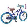 vidaXL Bicicleta Infantil 18 Polegadas para 5-7 anos Azul Escuro