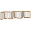 vidaXL Port&atilde;o dobr&aacute;vel para c&atilde;es com suportes 6 pcs Carvalho Arttisan