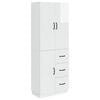 vidaXL Conjunto de Gabinete 2 pcs Branco Brilhante