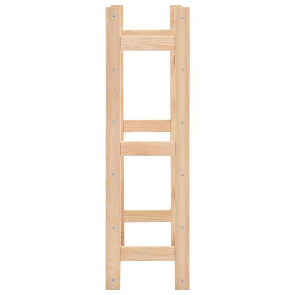 vidaXL Garrafeira para 30 garrafas madeira de pinho