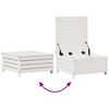 vidaXL 7 pcs conj. lounge de jardim c/ almofad&otilde;es pinho maci&ccedil;o branco
