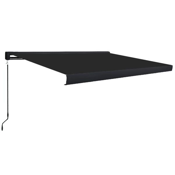 vidaXL Toldo manual com caixa 350x250 cm antracite