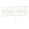 vidaXL Cabeceira de cama 185,5x4x100 cm madeira de pinho maci&ccedil;a branco