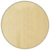 vidaXL Tapete redondo 80 cm bambu natural claro