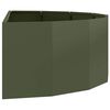 vidaXL Floreira Verde Oliva 120 x 60 x 35 cm A&ccedil;o