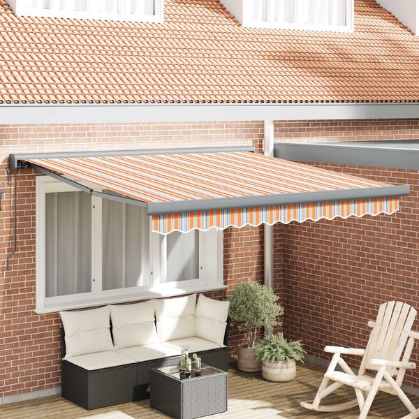 vidaXL Toldo Multicolor 350 x 250 x 165 cm Poli&eacute;ster e Alum&iacute;nio