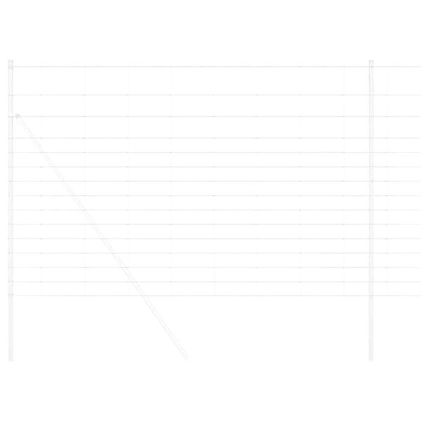 vidaXL Cerca de campo Prateado 50 x 1,6 m A&ccedil;o galvanizado