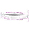 vidaXL Estrutura de cama 120x200 cm derivados de madeira branco