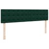 vidaXL Estrutura de cama otomana com colch&atilde;o 200x200 cm verde escuro