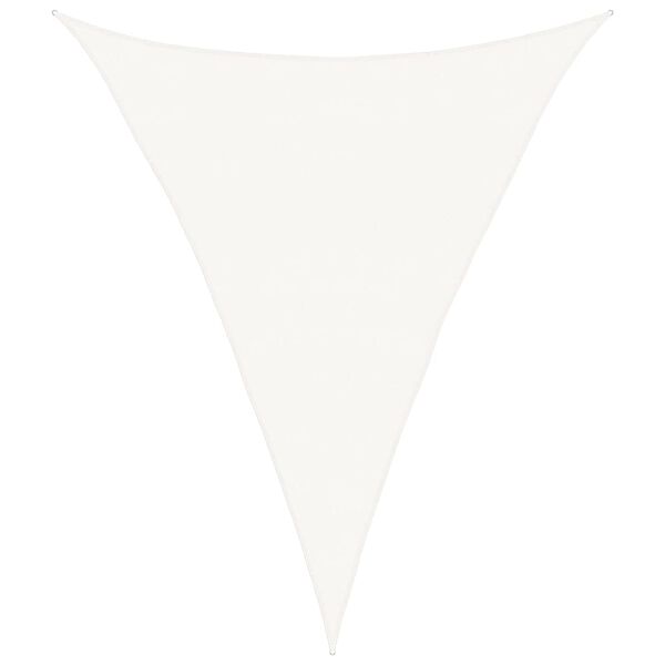 vidaXL Para-sol estilo vela 160 g/m&sup2; 5x6x6 m PEAD cor branco