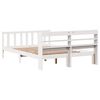 vidaXL Cama sem colch&atilde;o 120x190 cm madeira de pinho maci&ccedil;a branco