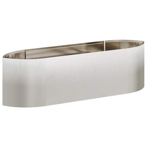 vidaXL Cama de Jardim Elevada A&ccedil;o inoxid&aacute;vel 140 x 40 x 40 cm A&ccedil;o