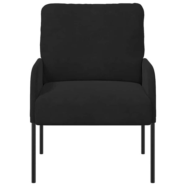 vidaXL Sof&aacute;s com almofada 55cm Preto Contraplacado